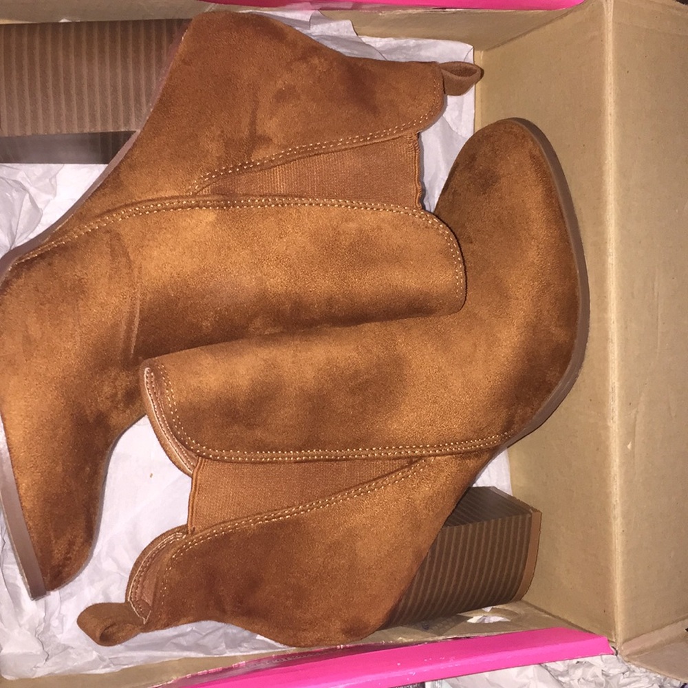 Brown booties